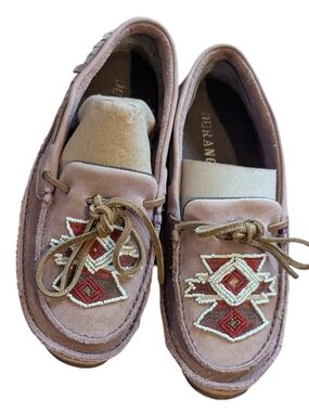 Durango Head West Sante Fe beaded moccasins womens size 7 Boho